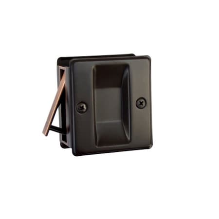Orca Hardware Passage Pocket Door Lock, US10B Oil-Rubbed Bronze Finish TH-SQPK-S-10B